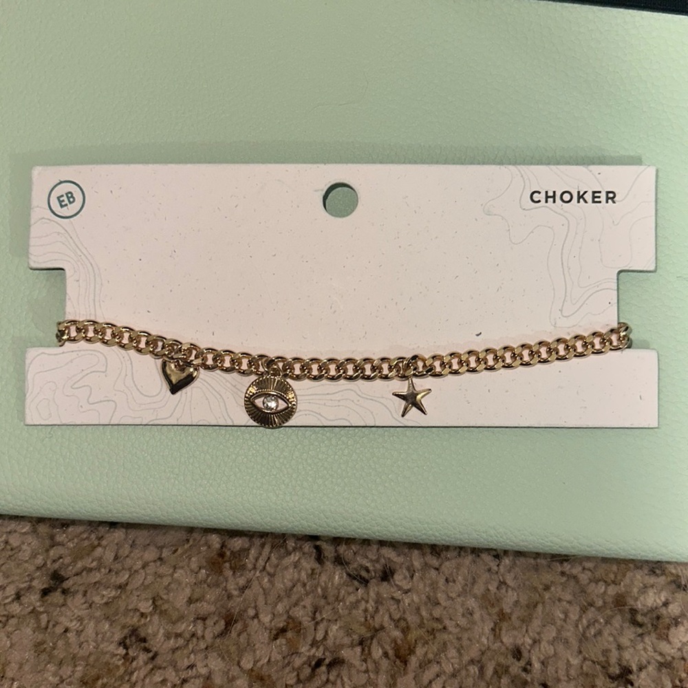 EARTHBOUND EVIL EYE GOLD CHOCKER